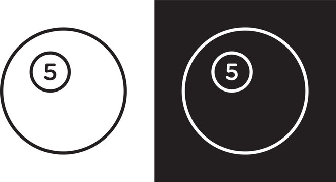 Billiard ball icon