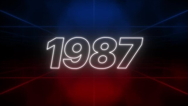 1987 Text Retro Style