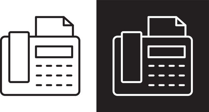 Fax machine icon