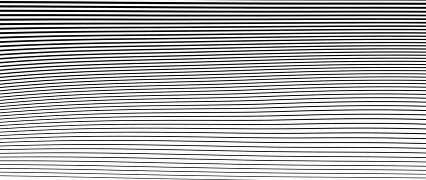 optical art background, optical illusion pattern, horizontal lines, warped lines, visual effect, abstract art, graphic design