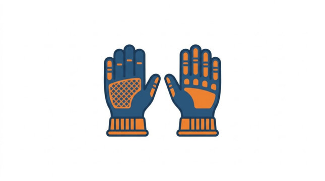 Protective work gloves illustration durable handwear for construction gardening and industrial safety applications