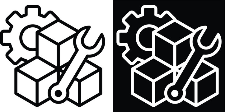 build Two-tone version in black and white background