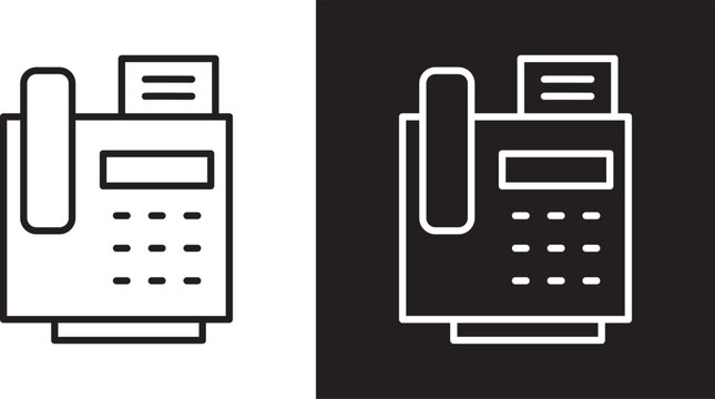 Fax machine icon