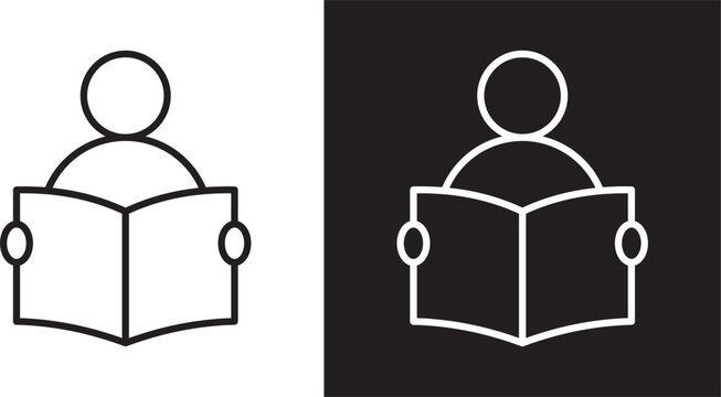Book open reader icon