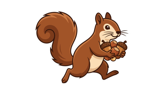 squirrel with acorn