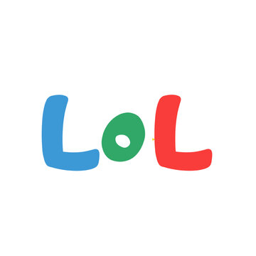 Colorful LOL Text Graphic.