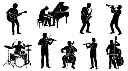 Here are some collections of someone playing musical instruments. © Aldy