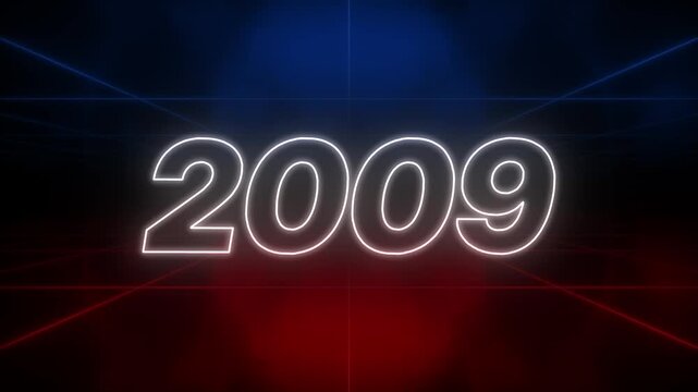 2009 Text Retro Style