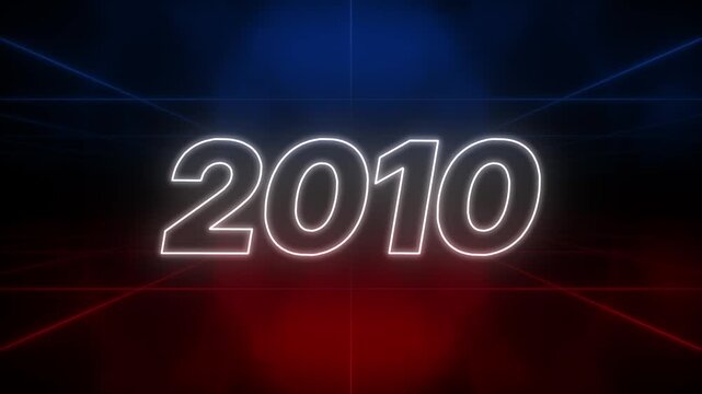 2010 Text Retro Style
