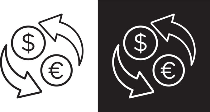 Money exchange icon