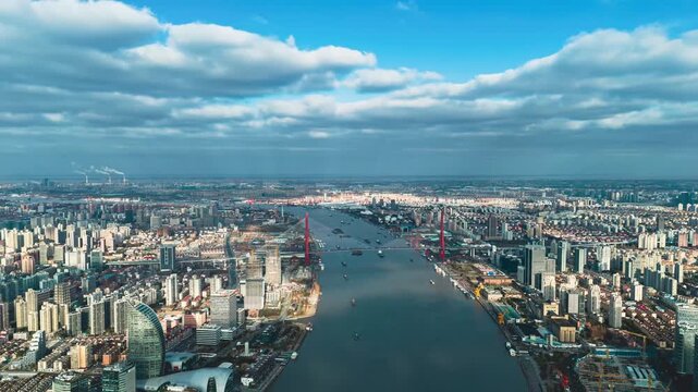 Shanghai,
Lujiazui,
Pudong,
The Bund,
Huangpu River,
Oriental Pearl Tower,
Shanghai Tower,
 Shanghai World Financial Center,
Jin Mao Tower,
skyline,
aerial,
drone,
hyperlapse,
time lapse,
timelapse,
4