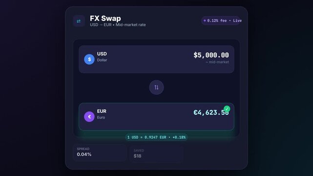 vector login interface