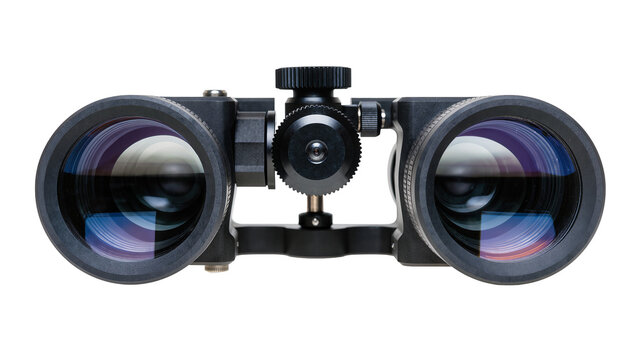 Isolated modern universal phone adapter for binoculars or spotting scopes, optical photo equipment