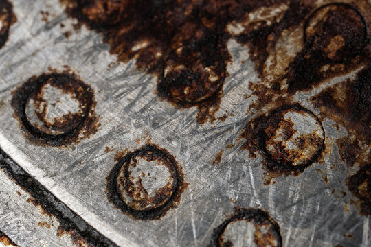 Abstract Industrial Grunge Background with Heavy Rust and Scratches