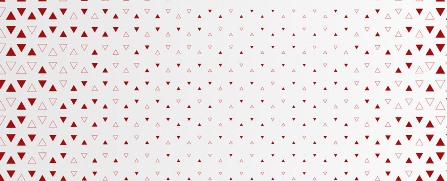 Minimalist red and white triangle pattern background, featuring a modern abstract geometric gradient overlay for clean corporate tech presentation