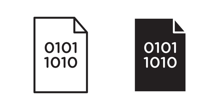 Binary code icon