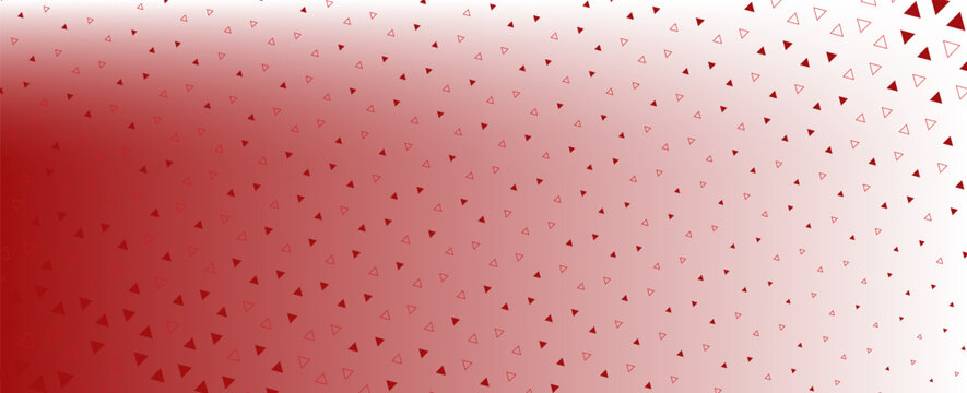 Modern abstract red triangle mosaic pattern over a clean white background, providing a professional geometric texture for business presentations.