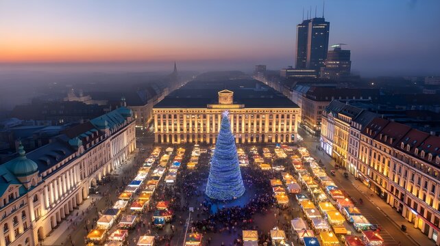 Belgrade christmas market a festive civic holiday celebration in serbia
