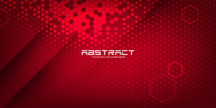 Futuristic engineering and computer network background with dark red digital cyberspace design, perfect for tech software cover template.