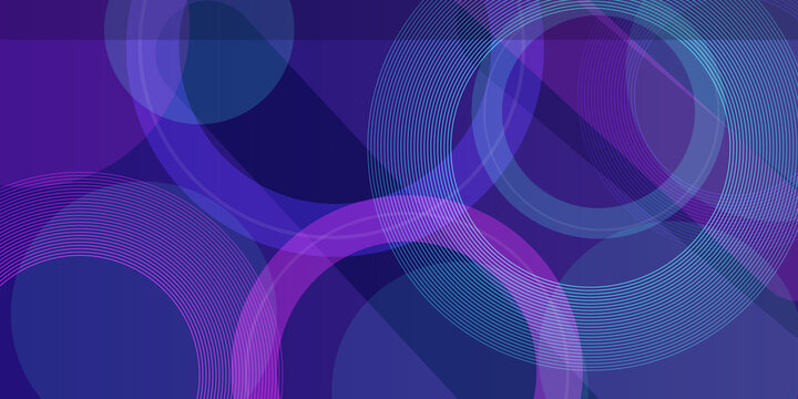 Dynamic circular ring patterns with soft light trails in deep violet tones for futuristic technology or web interface layout.