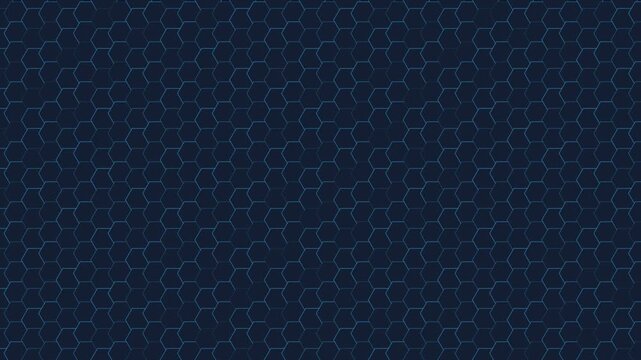 Seamless dark blue hexagonal pattern background texture