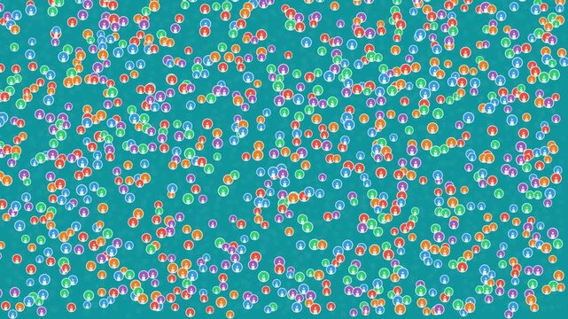 Vibrant Abstract Pattern with Small Colorful Circles