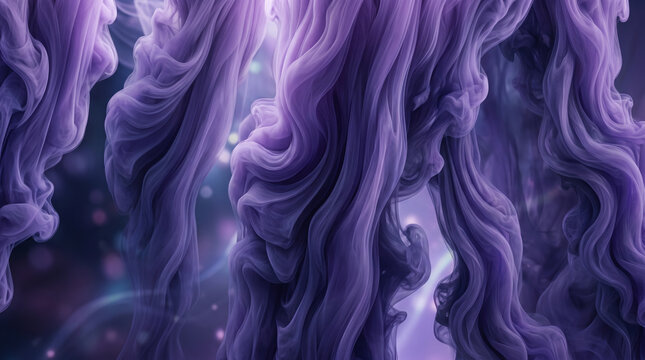 Deep amethyst purple ink ripples premium corporate banner