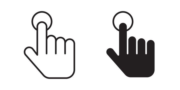 Finger press icon