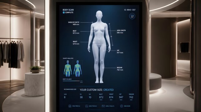 3D Body Scan Technology for Personalized Fashion Fitting in a Modern Retail Environment