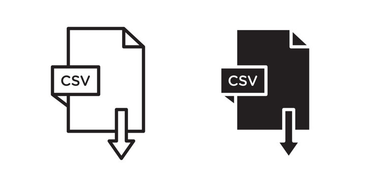 Download CSV file icon