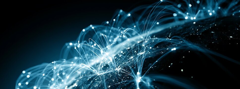 Communication technology and internet worldwide for business concept. Global world network connected and telecommunication on planet earth cryptocurrency, blockchain and IoT.