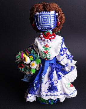 happy easter and motanka doll
