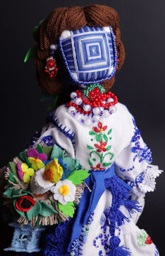 happy easter and motanka doll