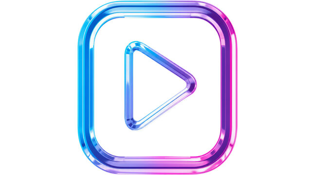 transparent play button png isolated