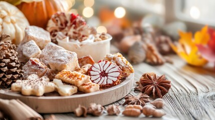 Fototapeta premium Autumnal sweet treats