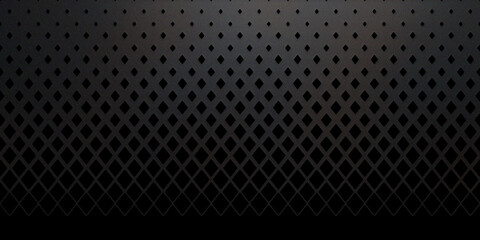 Monochromatic dark background with fading diamond pattern creating subtle gradient depth and professional geometric texture. © Md