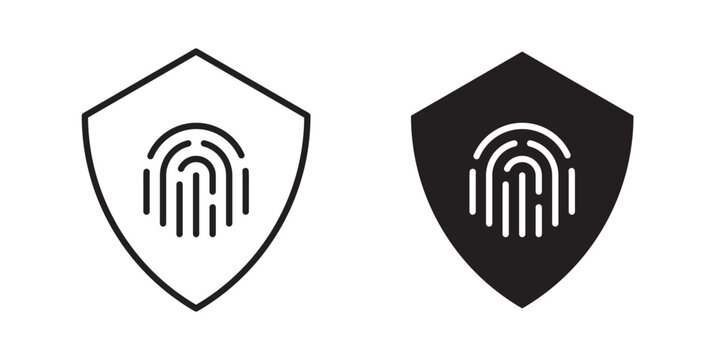 Biometric security icon