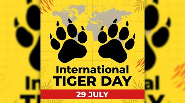 International tiger day awareness poster design