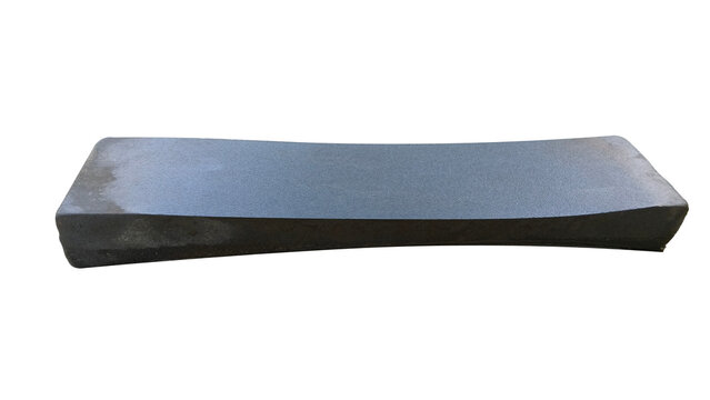 Traditional whetstone for sharpening knives, axes, and hand tools. Isolated on transparent background.