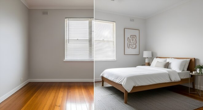 Modern Bedroom Transformation: Before and After Renovation