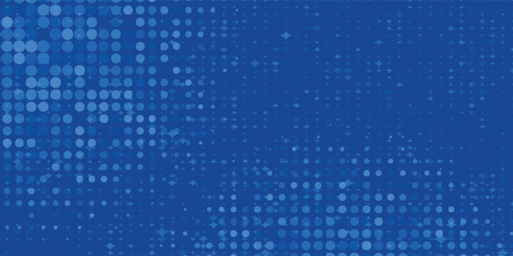 Abstract digital blue square particles background for business, finance, research, tech and science