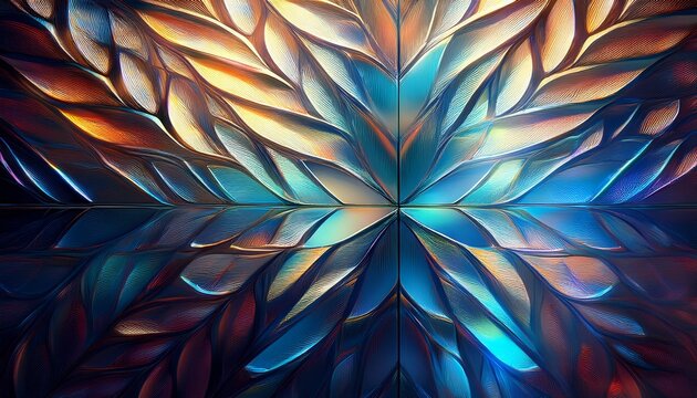 Patterned Glass Texture Background Light Reflection Displacement Texture With Fluted D Glass Effect