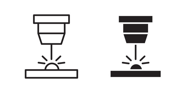 Laser machine icon