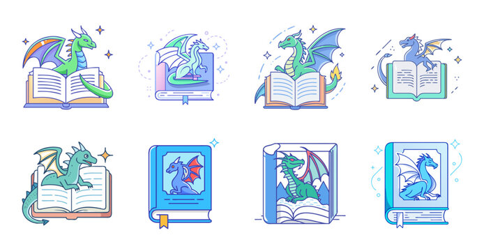 Creative person designing colorful app icons - Illustrated flat design process showing a person creating vibrant app icons on a digital tablet with stylized effects.