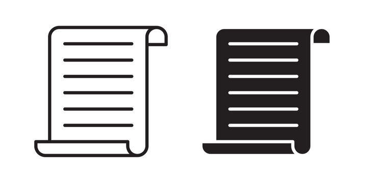 Scroll paper icon