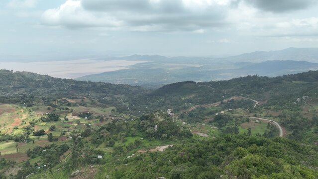 Arba Minch city, Gamo Gofa, Ethiopia, Drone, Areal, photo, landscape, 