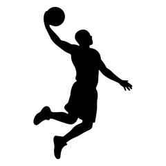 Basketball Dunk Silhouette Illustration © CISKEK HERE