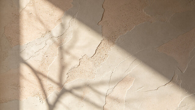 Macro texture of grey microcement plaster wall render background