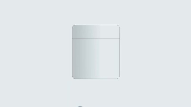 Minimalist Wall Calendar Pages Turning Icon Animation. Schedule Planner, Appointment Booking, Deadline concept.