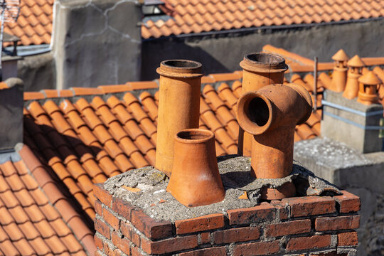 Panoramic views of Riom and its historic architecture in Auvergne France. Cultural heritage and volcanic landscapes make the town a distinctive travel destination.
